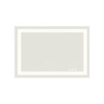 24" Clear Lighted Frameless Bathroom Vanity Mirror - Image 2