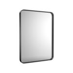 35" Black Metal Floating Framed Bathroom Vanity Mirror - Image 2