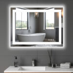 20" Clear Lighted Frameless Bathroom Vanity Mirror - Image 4