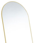 63" Gold Metal Arch Freestanding and Wall Mount Framed Full Length Mirror - Image 5
