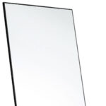 63" Black Metal Freestanding and Wall Mount Framed Full Length Mirror - Image 4