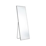 63" Black Metal Freestanding and Wall Mount Framed Full Length Mirror - Image 2
