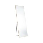 63" Gold Metal Freestanding and Wall Mount Framed Full Length Mirror - Image 2