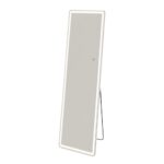 64" Clear Lighted Freestanding and Wall Mount Frameless Full Length Mirror - Image 2