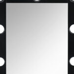 74" Black Wood Lighted Freestanding Framed Full Length Mirror - Image 6