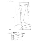 74" White Wood Lighted Freestanding Framed Full Length Mirror - Image 11