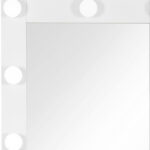 74" White Wood Lighted Freestanding Framed Full Length Mirror - Image 6