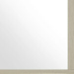 35" Natural Wood Square Frame Mounted Dresser Mirror - Image 7