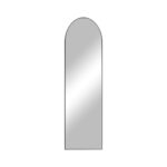 59" Black Aluminum Arch Freestanding Or Wall Mount Framed Full Length Mirror - Image 2