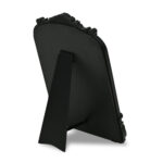 12" Black Solid Wood Scalloped Framed Makeup Shaving Tabletop Mirror - Image 5