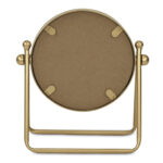 10" Gold Metal Round Tilting Framed Makeup Shaving Tabletop Mirror - Image 6