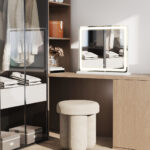 22" Lighted Freestanding Frameless Makeup Shaving Tabletop Mirror With USB - Image 6