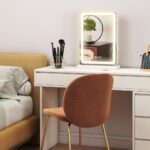 18" Lighted Freestanding Frameless Makeup Shaving Tabletop Mirror With USB - Image 6