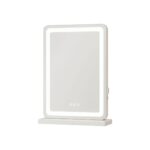 18" Lighted Freestanding Frameless Makeup Shaving Tabletop Mirror With USB - Image 3