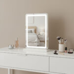 18" Lighted Freestanding Frameless Makeup Shaving Tabletop Mirror With USB - Image 2
