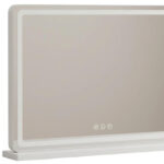 23" Clear Lighted Freestanding Frameless Makeup Shaving Tabletop Mirror - Image 3