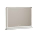 23" Clear Lighted Freestanding Frameless Makeup Shaving Tabletop Mirror - Image 2