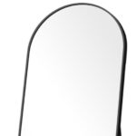 70" Black Metal Arch Wall Mounted Leaning Or Freestanding Framed Full Length Mirror - Image 3