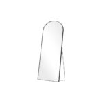 70" Black Metal Arch Wall Mounted Leaning Or Freestanding Framed Full Length Mirror - Image 2