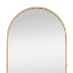 70" Gold Metal Arch Wall Mounted Leaning Or Freestanding Framed Full Length Mirror - Image 3