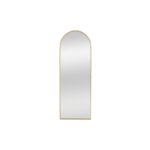 70" Gold Metal Arch Wall Mounted Leaning Or Freestanding Framed Full Length Mirror - Image 2