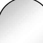 30" Black Metal Arch Framed Accent Mirror - Image 3