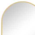 30" Gold Metal Arch Framed Accent Mirror - Image 3