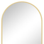 30" Gold Metal Arch Framed Accent Mirror - Image 4