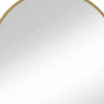 35" Gold Metal Arch Framed Accent Mirror - Image 4