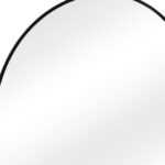 38" Black Metal Arch Framed Accent Mirror - Image 4