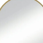38" Gold Metal Arch Framed Accent Mirror - Image 3