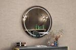 39" Clear Round Lighted Frameless Bathroom Vanity Mirror - Image 6