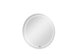 39" Clear Round Lighted Frameless Bathroom Vanity Mirror - Image 2
