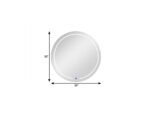 39" Clear Round Lighted Frameless Bathroom Vanity Mirror - Image 7
