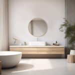 20" Gold Metal Round Framed Bathroom Vanity Mirror - Image 7