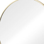 20" Gold Metal Round Framed Bathroom Vanity Mirror - Image 4