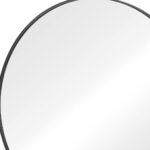 24" Black Metal Round Framed Bathroom Vanity Mirror - Image 4