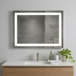 36" Lighted Frameless Bathroom Vanity Mirror