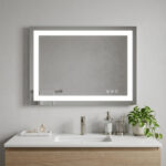 36" Lighted Frameless Bathroom Vanity Mirror