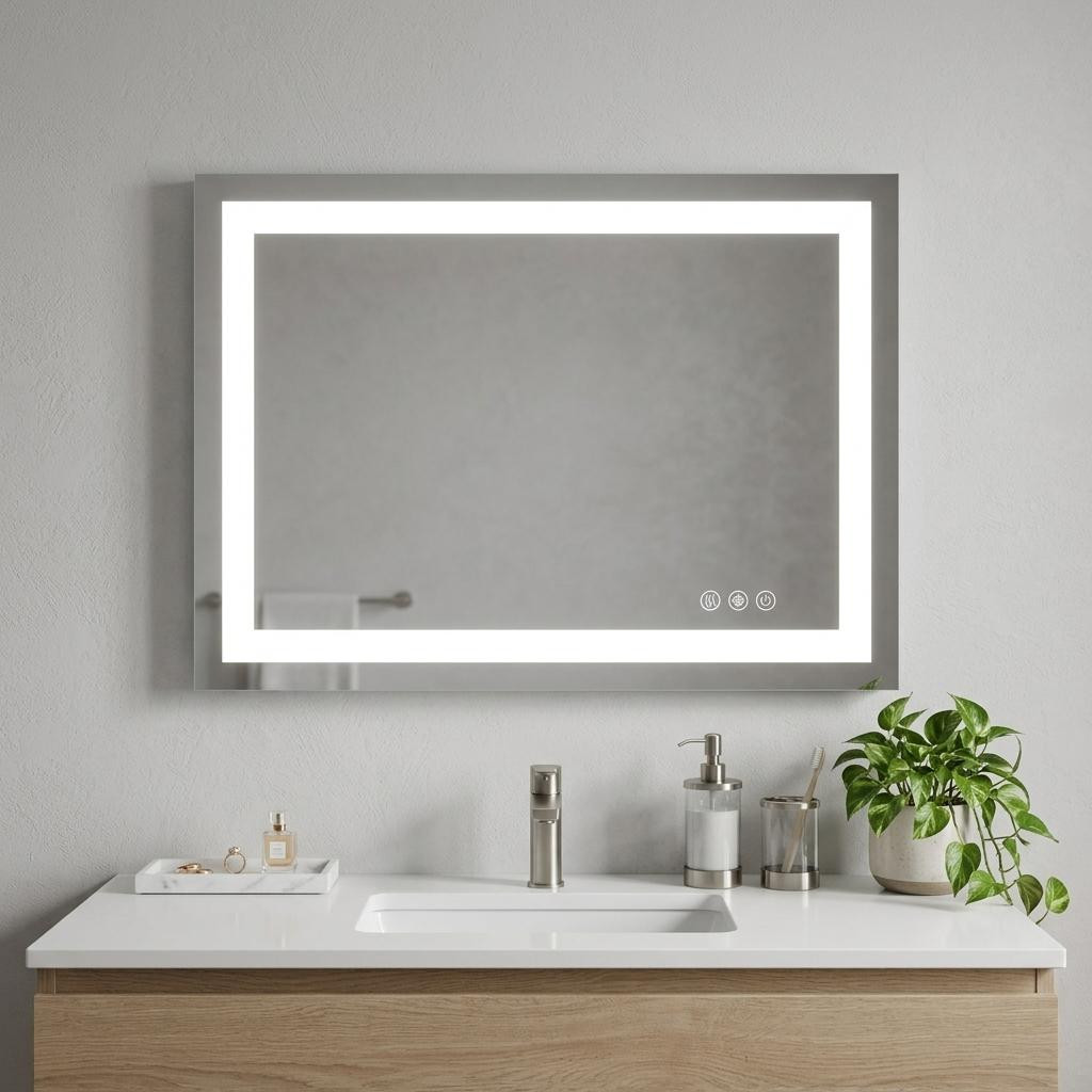 719446_9_JPOFxFzl.jpg 36" Lighted Frameless Bathroom Vanity Mirror - Image 1
