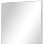 38" Silver Aluminum Framed Bathroom Vanity Mirror - Image 3