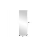 65" Silver Frameless Full Length Hanging Mirror - Image 9