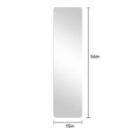 56" Silver Frameless Full Length Hanging Mirror - Image 8