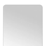 56" Silver Frameless Full Length Hanging Mirror - Image 3