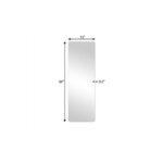 56" Silver Frameless Full Length Hanging Mirror - Image 9