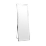 65" Silver Lighted Wall Mount Or Freestanding Frameless Standing Mirror - Image 2