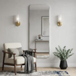55" Frameless Full Length Hanging Mirror