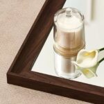 71" Brown Wood Wall Mounted And Leaning Framed Full Length Mirror - Image 3