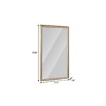 71" Golden Brown Wood Wall Mounted And Leaning Framed Full Length Mirror - Image 7