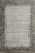 5' X 8' Gray And White Abstract Area Rug - Image 2